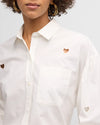 Rails Janae Heart Cutout Button-Front Shirt